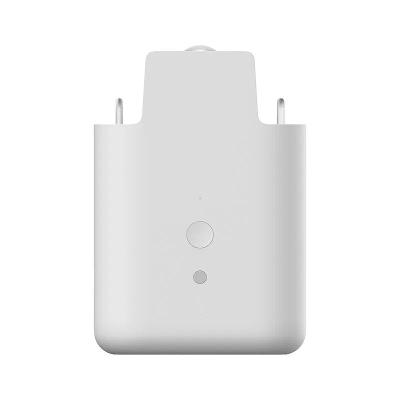 White USB electric curtain motor unit for automatic opening and closing of curtains.