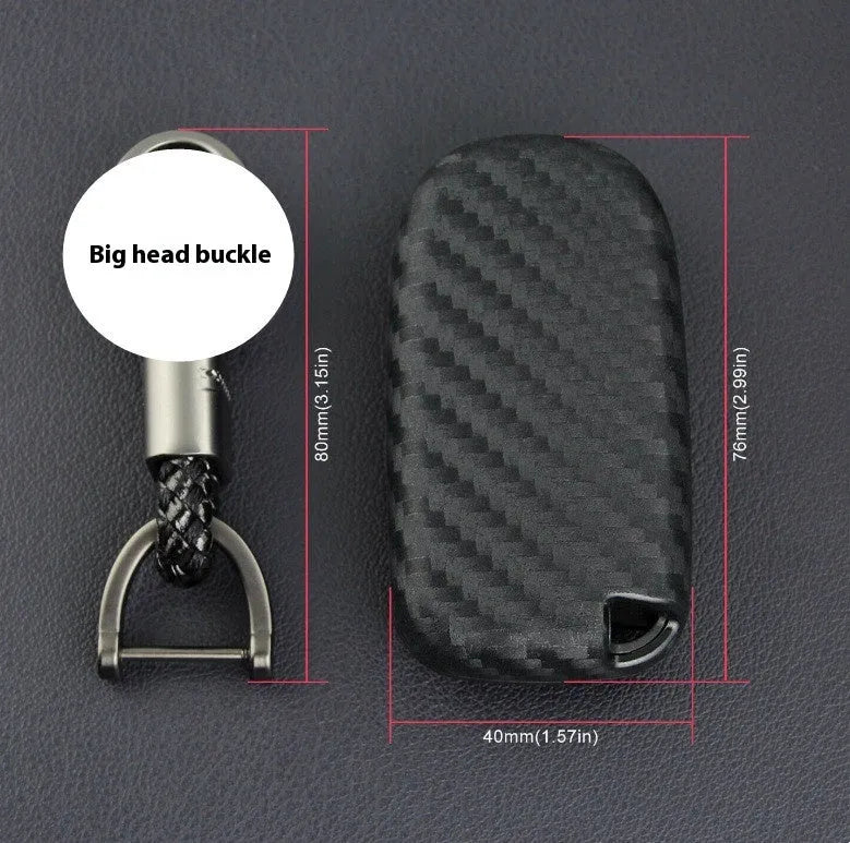 Silicone protective case for Dodge Chrysler Fiat car remote key with keychain loop