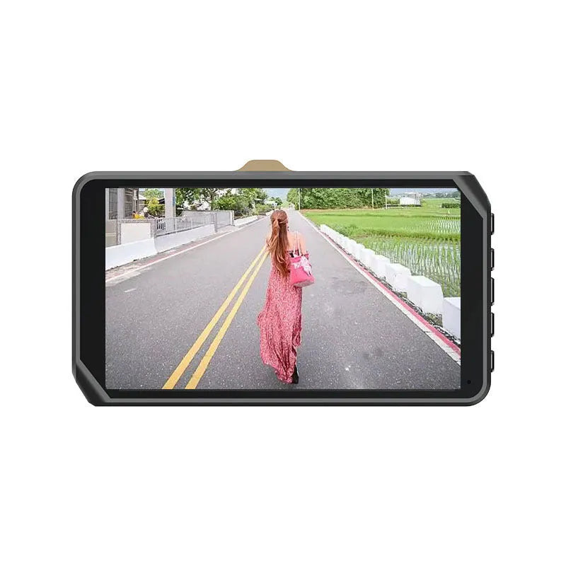 4 inch touch screen dual lens dashboard camera with front and rear cameras for car security