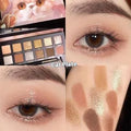 Explorer twelve-colour animal eye shadow plate showing twelve pressed powder shades in compact palette