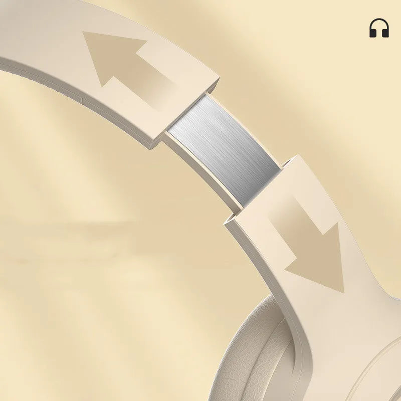 DR58 Bluetooth wireless headset in black, white, or pink colour with over-ear design.