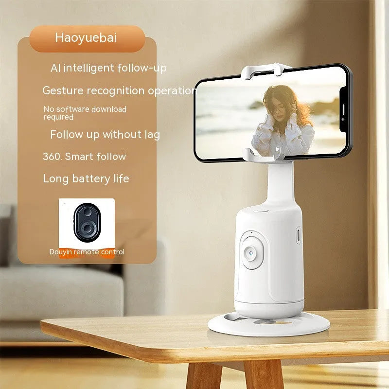 ABS automatic tracking stabiliser with 360 degree rotation on desktop USB powered