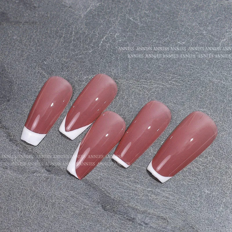 2.8cm transparent silicone French nail art stamp with cover and scraper set for printed nail designs