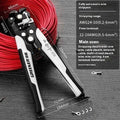 Fully automatic wire stripping pliers tool with high carbon steel blades