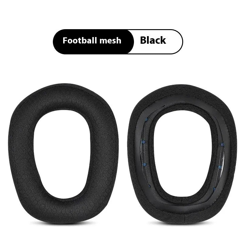 Single black mesh fabric replacement earmuff cover for G435 earphones