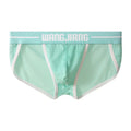 Men's mesh breathable triangle underwear in Ice Silk fabric showing quick-drying sports design in multiple colour options