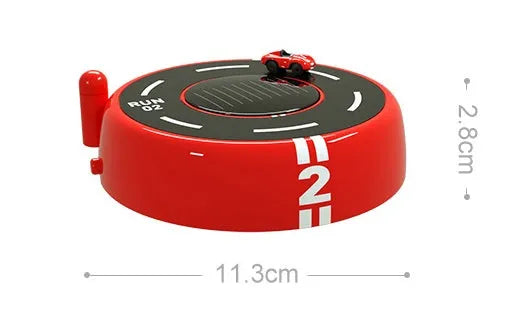 Round solar-powered car aromatherapy decoration with light sensor in modern design
