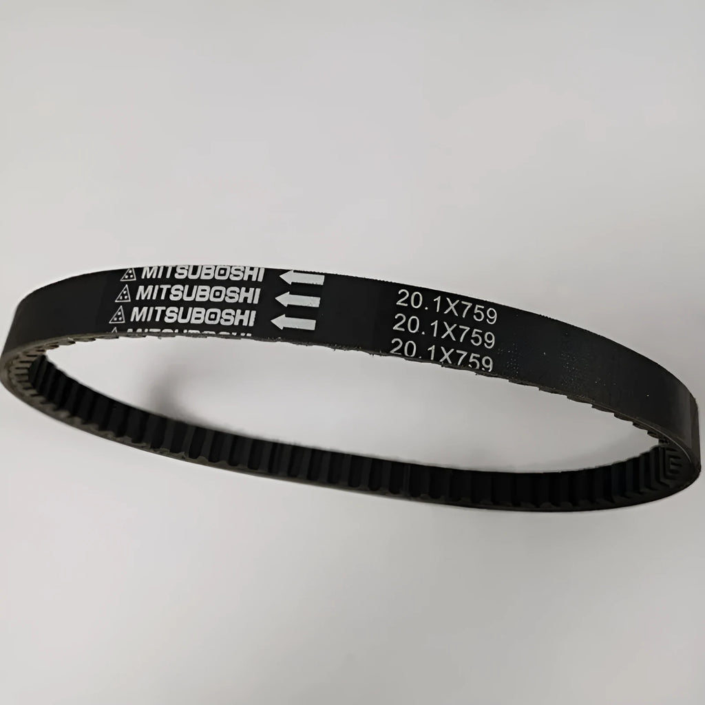 Black drive belt for Guangyang Jili GP110 and Fengli VP110 pedal motorcycles