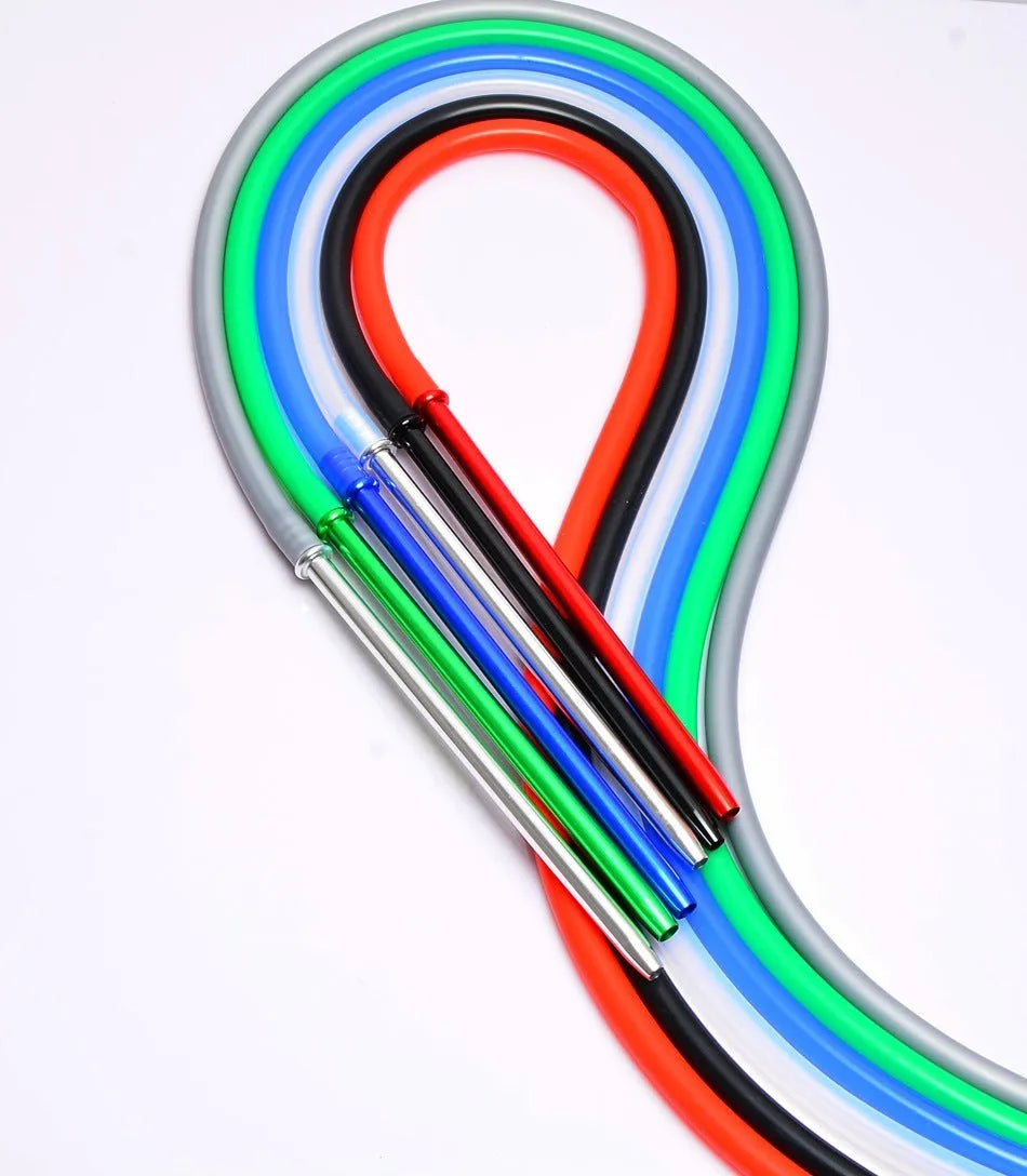 Silicone hookah pipe in six colour options with aluminium wind-resistant construction for water fume smoking