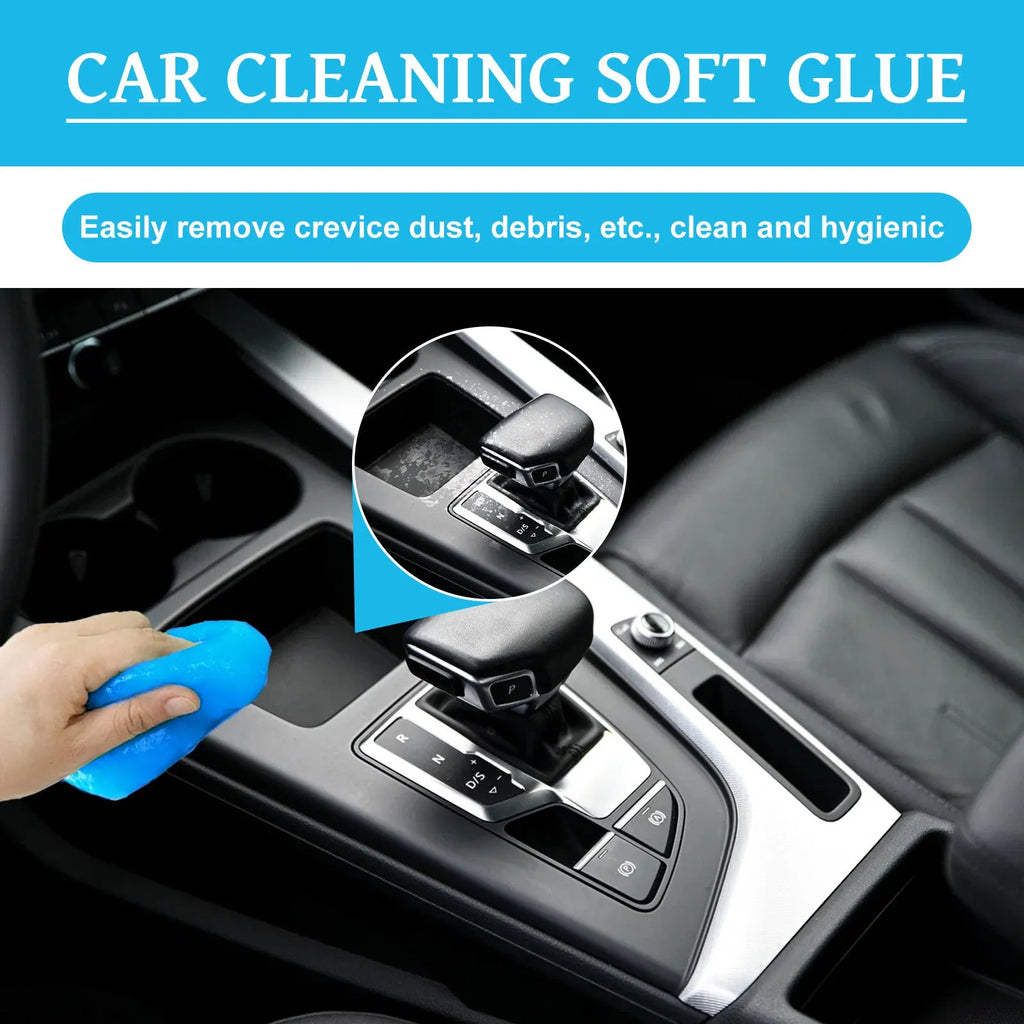 Car cleaning soft gel adhesive remover measuring 6.2x5.7cm for interior gap dust removal