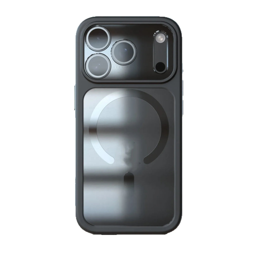 iPhone 17 Pro Max two-in-one magnetic phone case in black, dark blue, and white colours