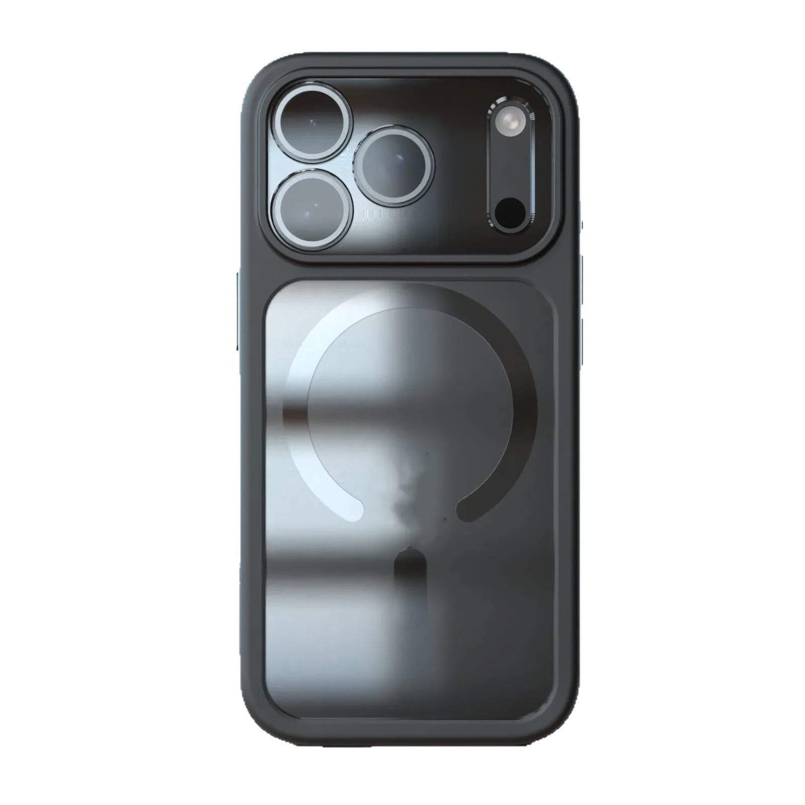 iPhone 17 Pro Max two-in-one magnetic phone case in black, dark blue, and white colours