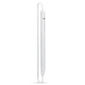 Silicone snap on pen case for Apple Pencil 1st and 2nd generation in black, gray, and white