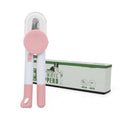 Pet nail clippers with blood line indicator in plastic construction, shown in blue green colour