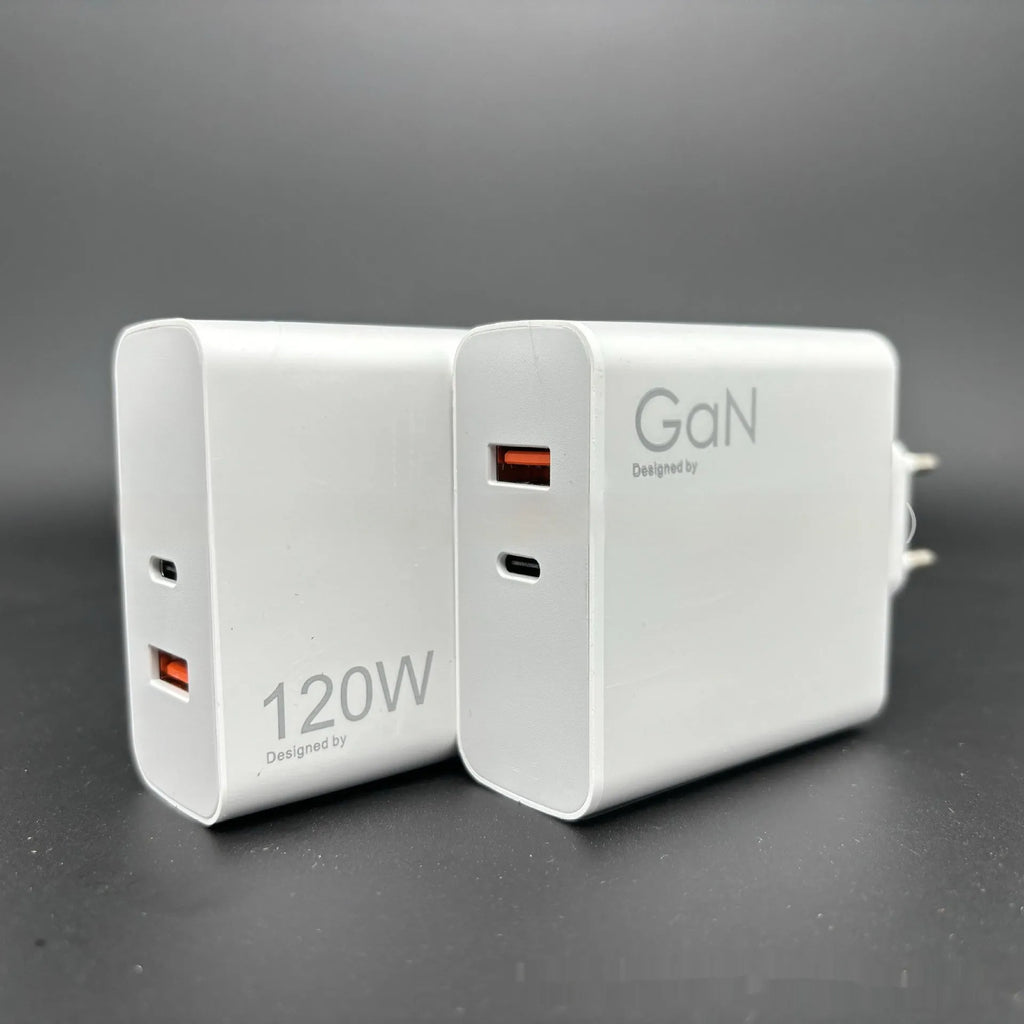 Blue gallium nitride charger with USB interface and European standard plug, fireproof material, 67W or 120W