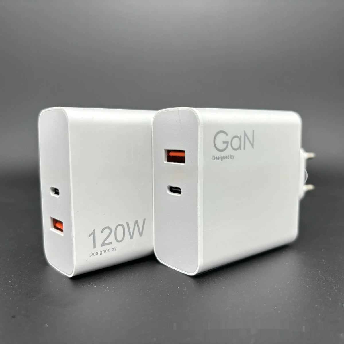 Blue gallium nitride charger with USB interface and European standard plug, fireproof material, 67W or 120W