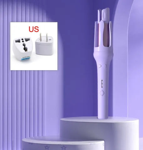 Automatic hair curler with 32mm ceramic barrel in a choice of colours including beige and pink.