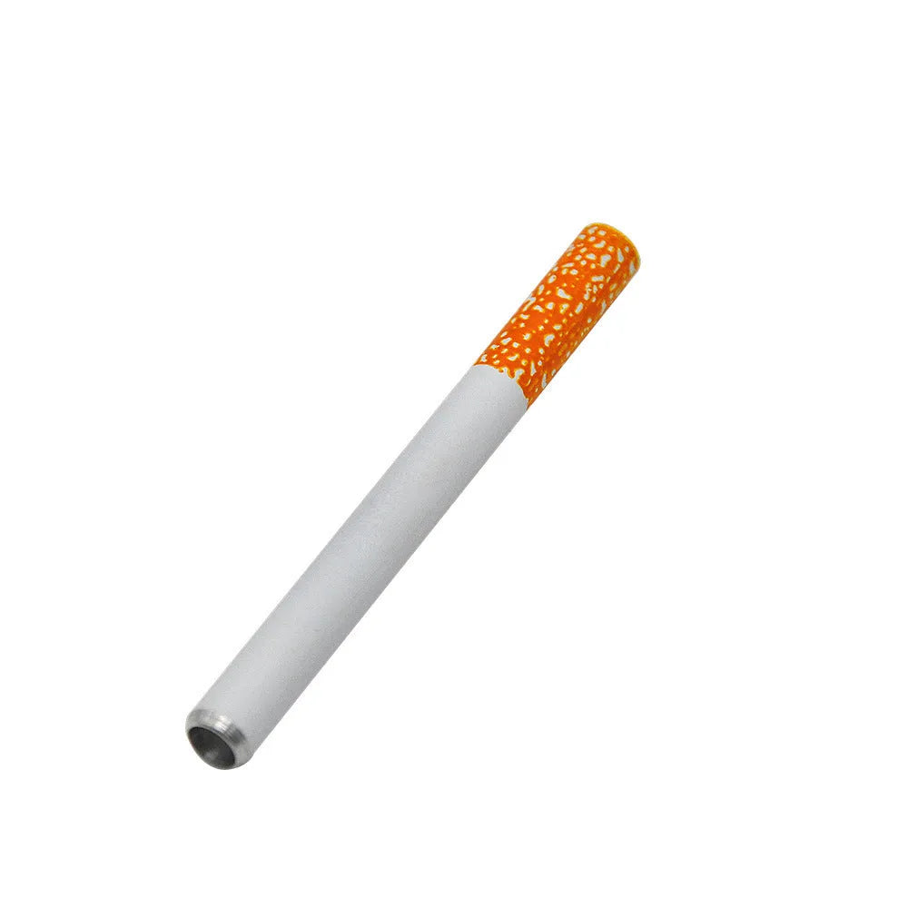 78mm aluminium cigarette shaped smoke pipe with filter keychain design on keyring