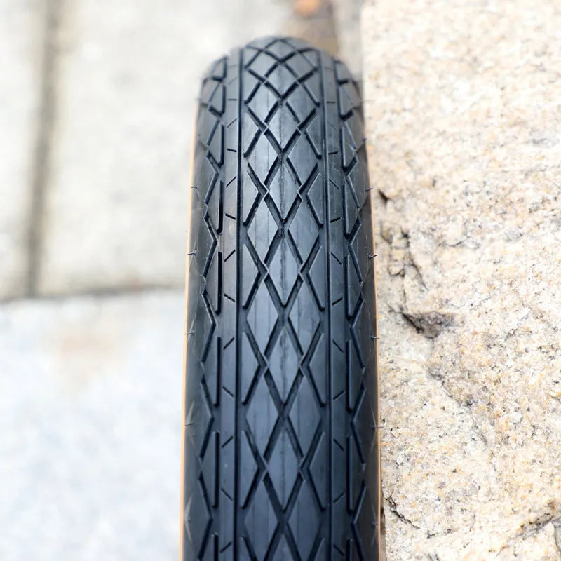 20x4.0 inch brown rubber tyre with skin edge detailing for electric beach cars and snowmobiles