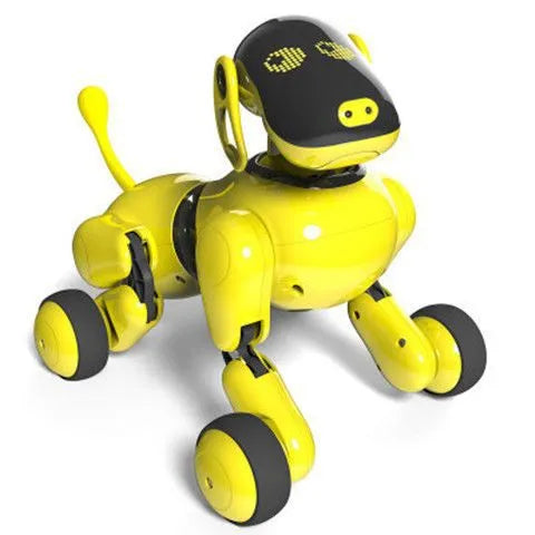 Interactive robot dog toy with ABS body, voice touch APP control, and Bluetooth connection