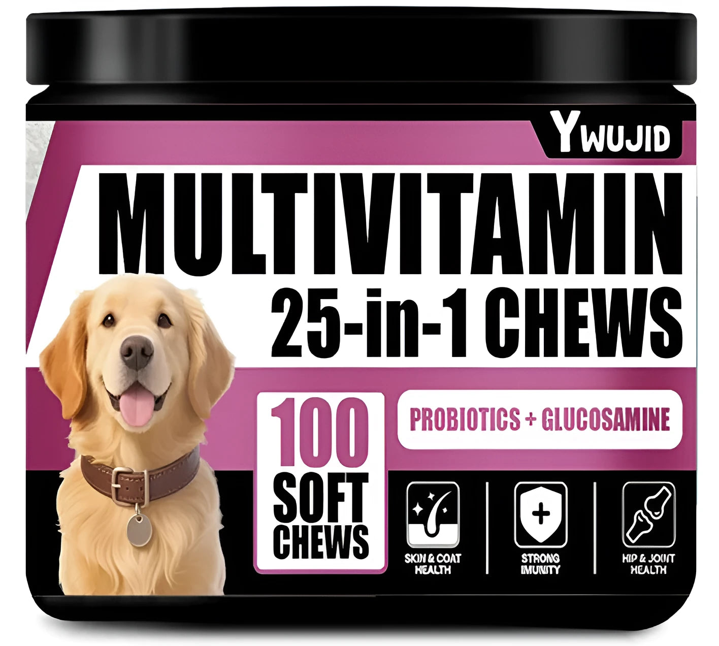350g canister of 25-in-1 immune supplement powder for intestine, skin, hair and bone support