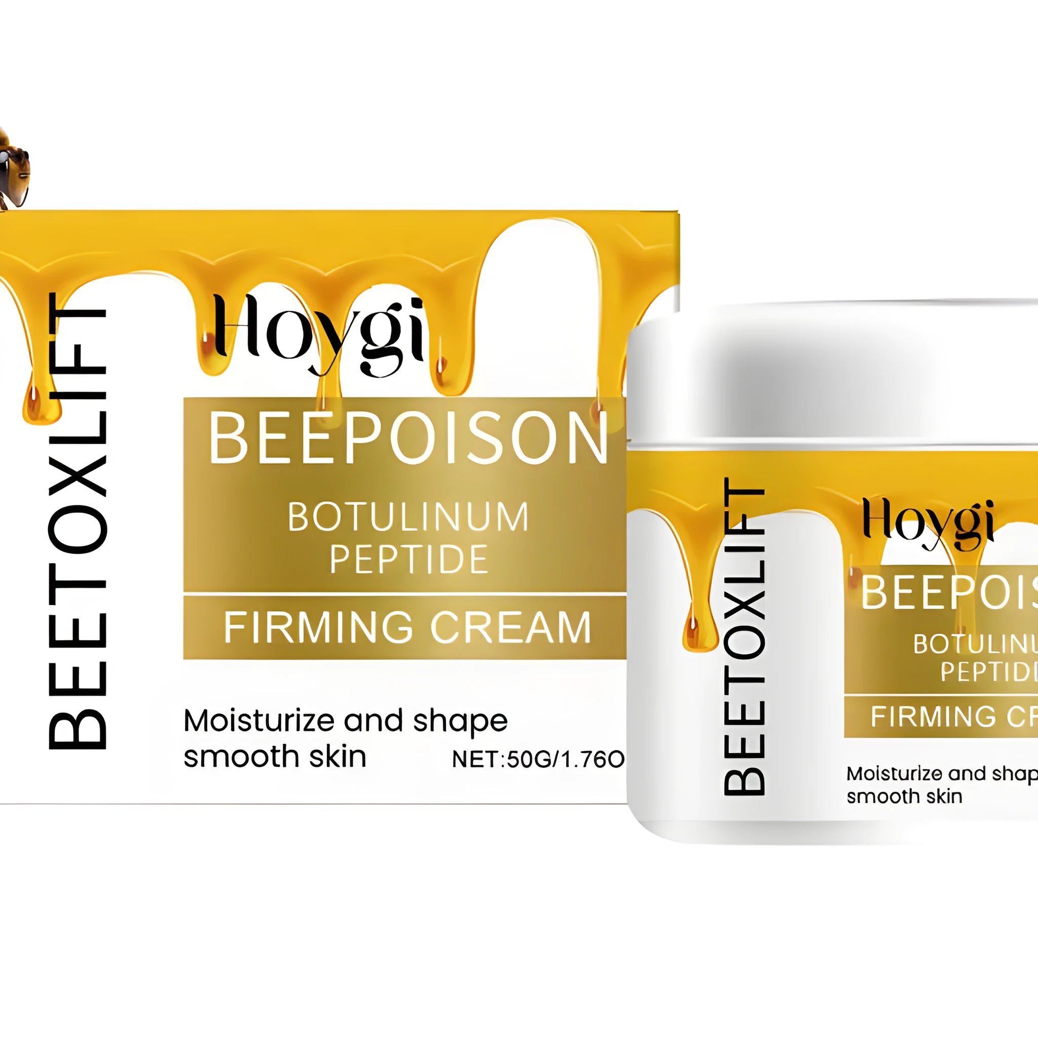 50g jar of tightening anti-wrinkle cream with bee venom, collagen and hyaluronic acid formula