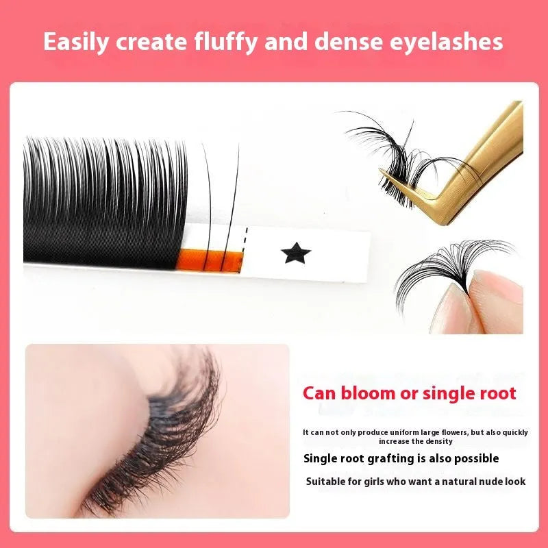 Close-up of 16-row dense false eyelashes in mink hair, showing matte texture and full length.