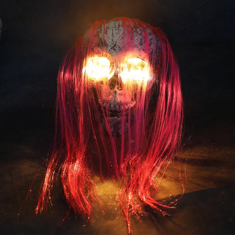 PVC plastic Halloween skeleton arm hand LED light with ground stake for outdoor decoration