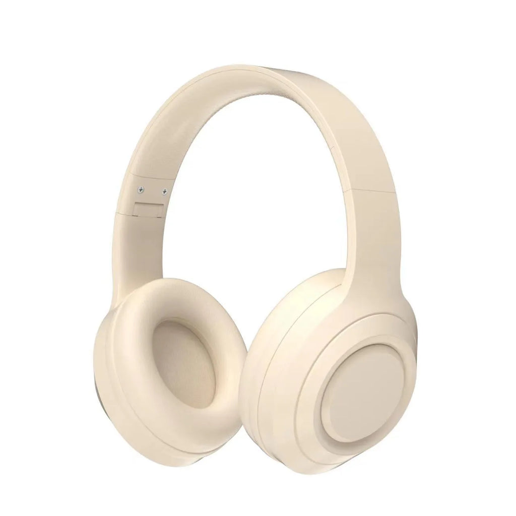 DR58 Bluetooth wireless headset in black, white, or pink colour with over-ear design.