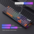 Bluetooth wireless three-mode mechanical keyboard with ABS construction and Type-C cable