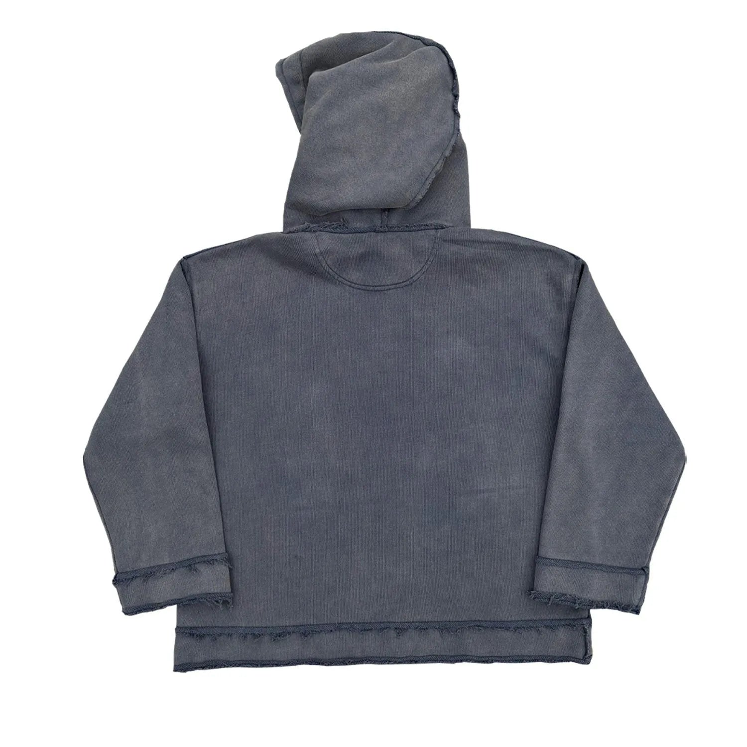Reverse dark blue hoodie sweater with The Sun Also Rises back design in sizes M L XL