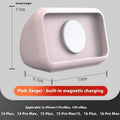 Magnetic wireless phone charging desktop base in 10.5cm plastic construction black colour