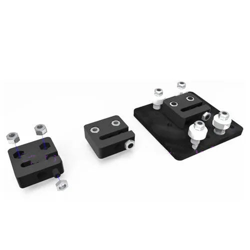 Black POM anti-backlash nut block with TR8x8 thread, T12 x 33 x 34 mm, for 3D printer and OpenBuilds.