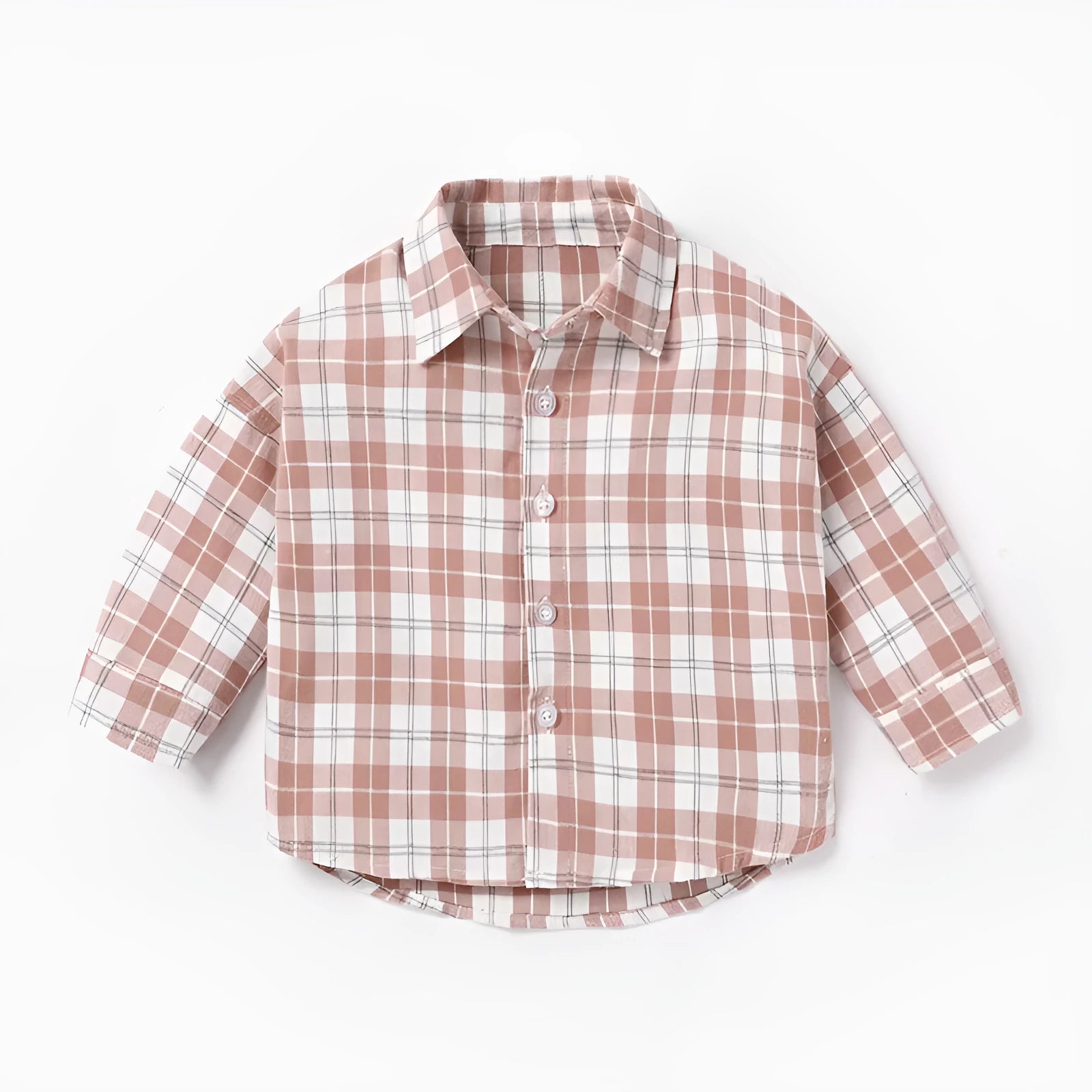 Men's cotton lattice shirt with animal print in khaki colour showing long sleeves and casual style