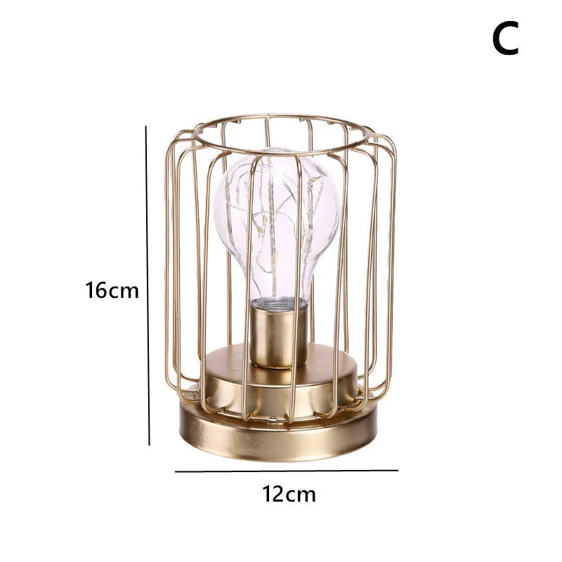 Nordic style geometric candle pendulum iron decorative lights with electroplated metallic finish