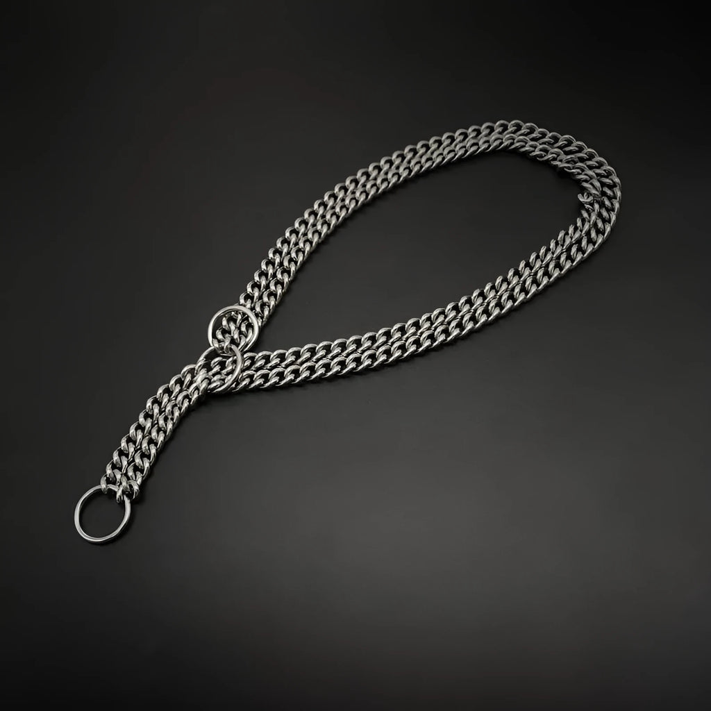 304 stainless steel explosion-proof pet collar in steel colour for small and medium dogs and cats