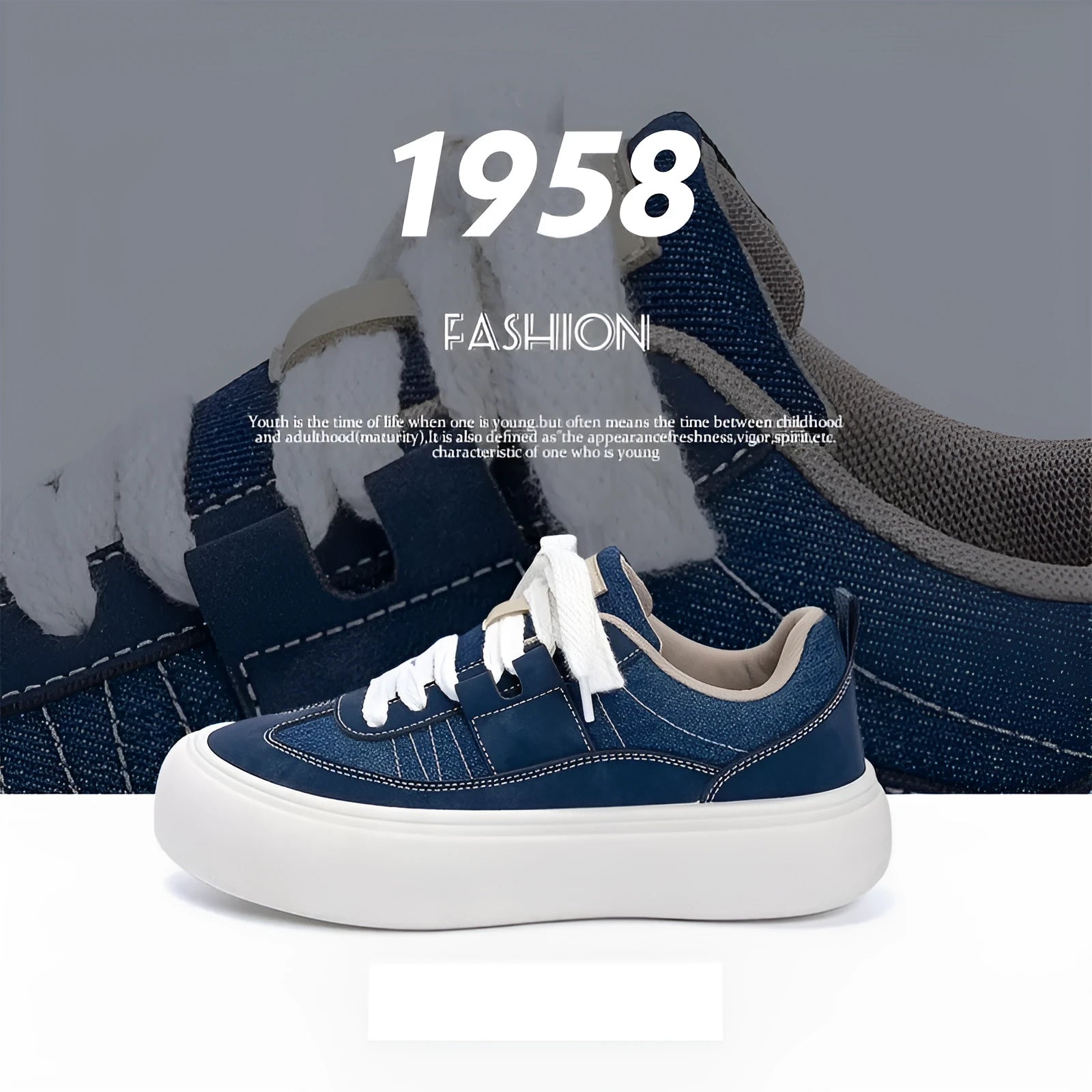Men's black canvas platform lace-up trainers with a raised heel on a white background