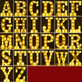 LED plastic letter lights showing alphabet designs for birthday and romantic decorations