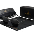 Classic round retro sunglasses for men with metal frame, shown in a colour option like black or gun grey.