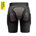 X-ray diffraction ski protective gear set showing hip pads and knee pads for winter sports impact protection