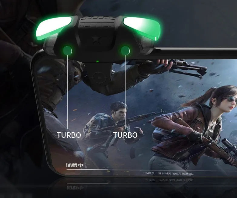 Black F5 Bluetooth mobile game controller for phones showing compact handheld design
