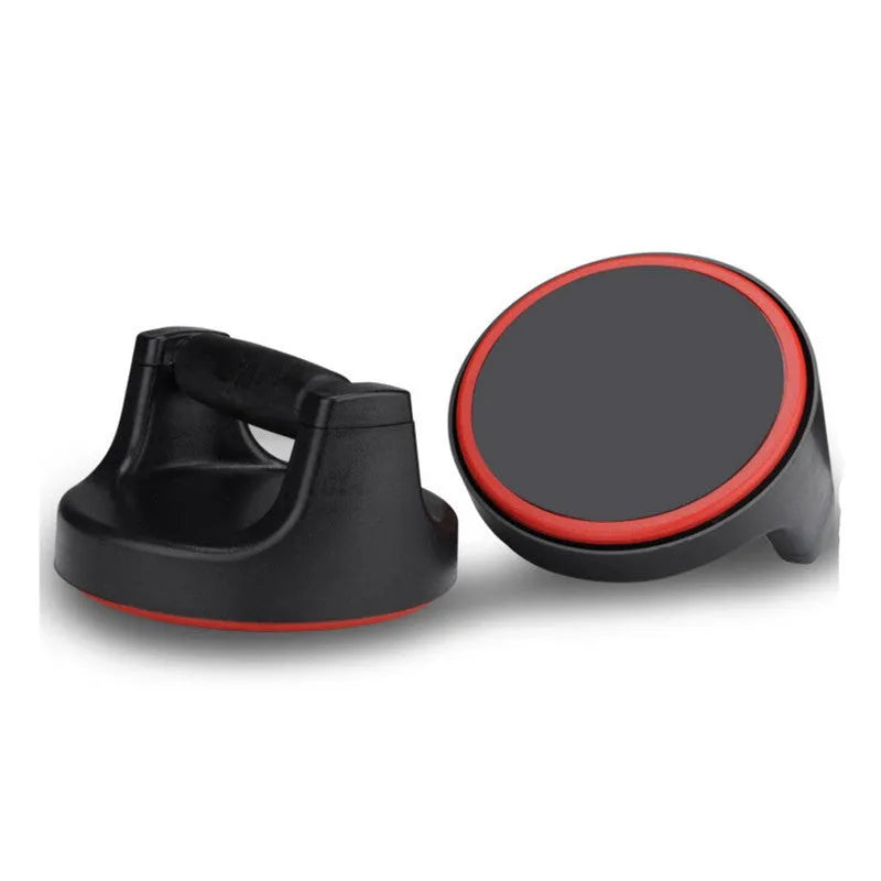 Red AB Rocket abdominal wheel fitness equipment with high grade plastic construction