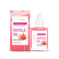 30ml bottle of watermelon nail care oil with jojoba seed oil and vitamin E.