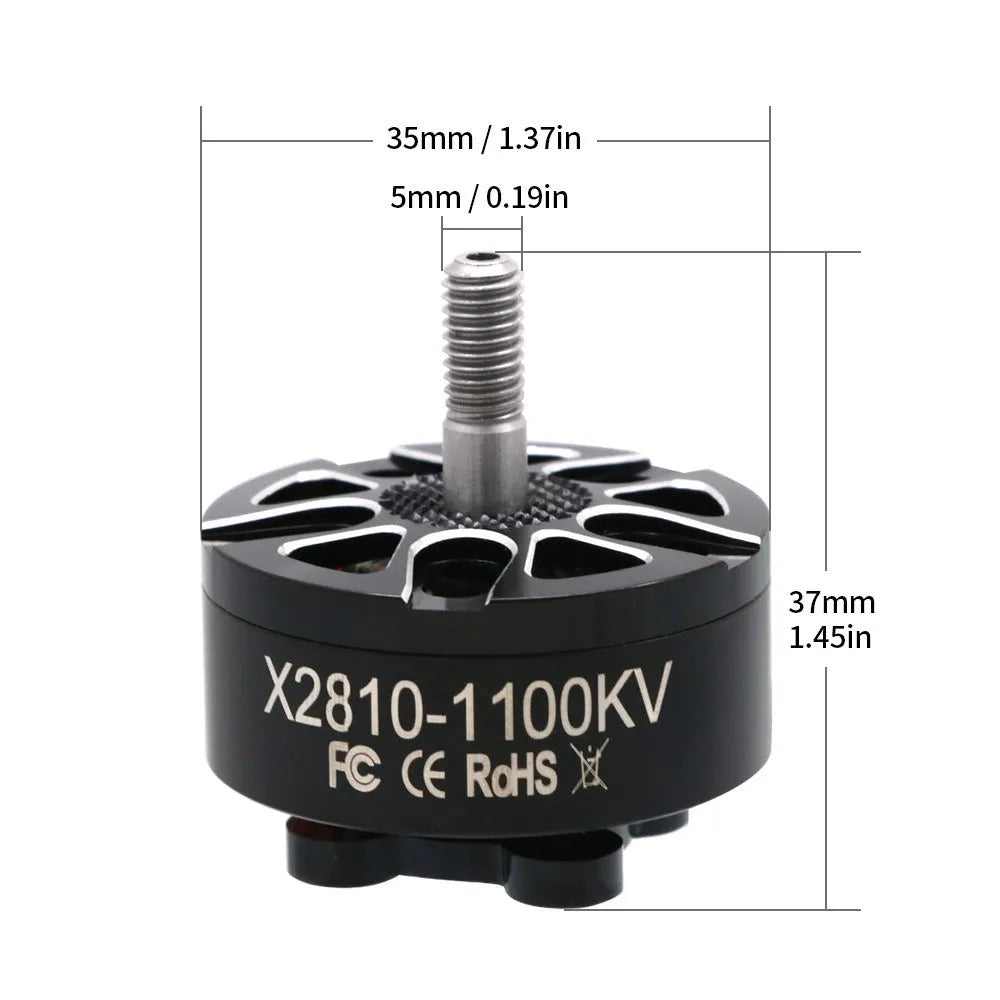 Multi-axis brushless motor with metal housing for RC flight models