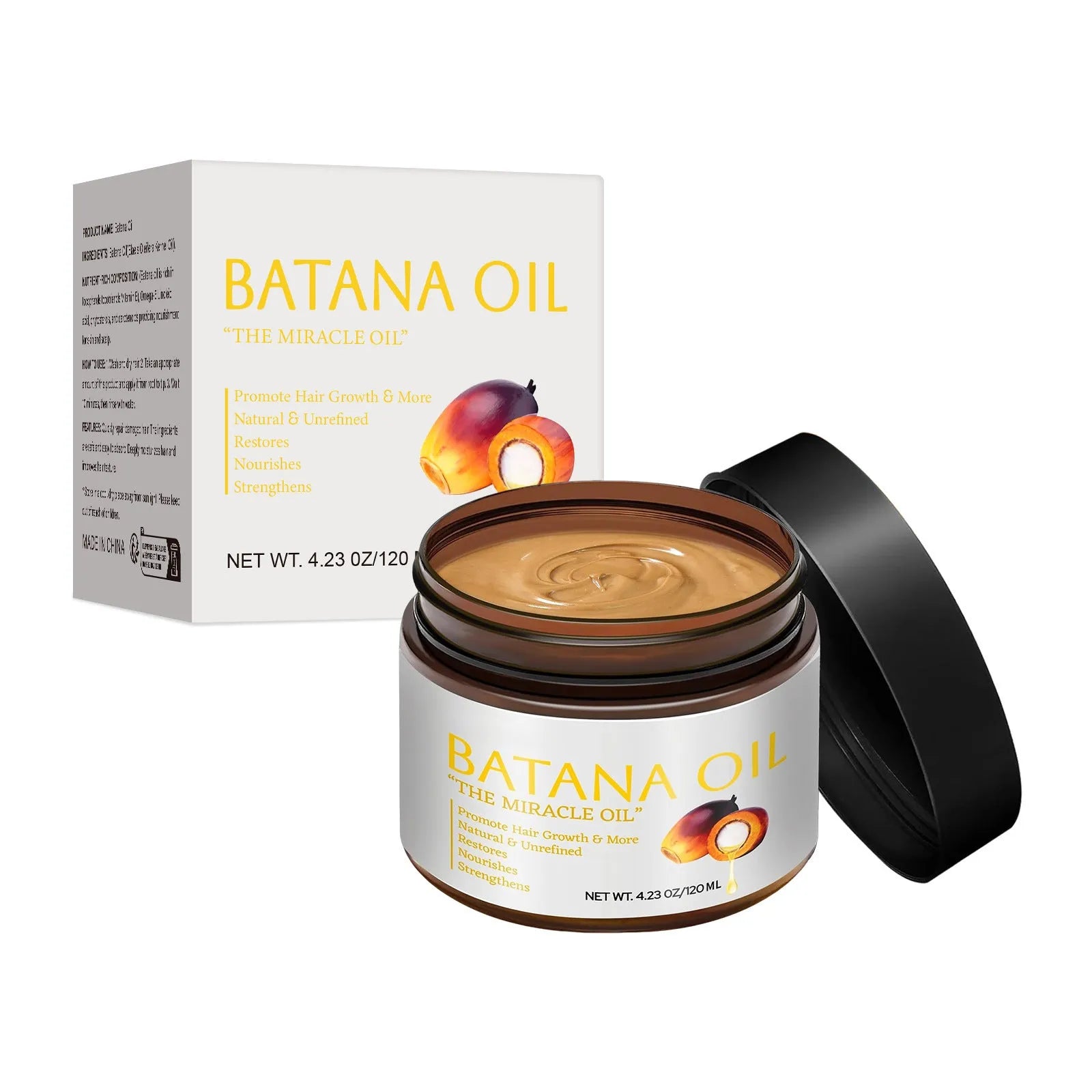 Batana Hair Mask 120ml container for frizzy youth hair treatment