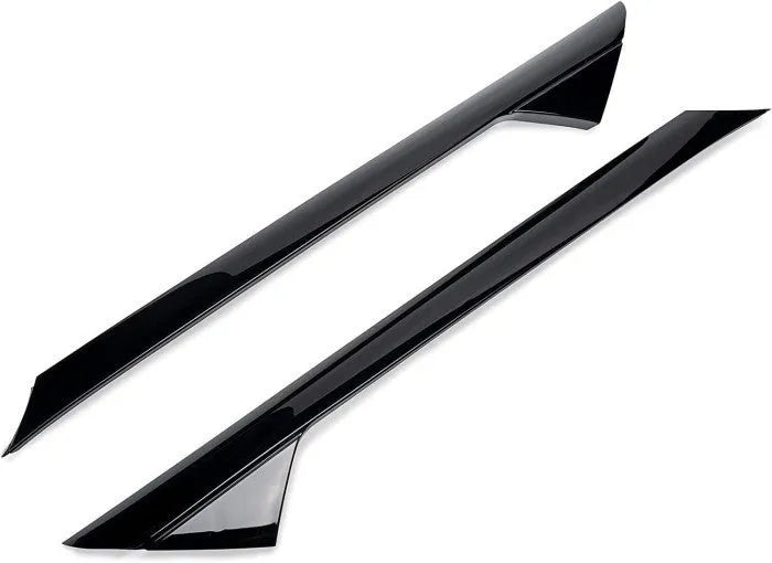 Black Ford front windshield trim panel set for BB5Z-7803144-AA or BB5Z-7803145-AA replacement