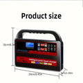 Fully automatic car wagon charger 12V/24V for lead acid batteries, W08 British standard, 800g