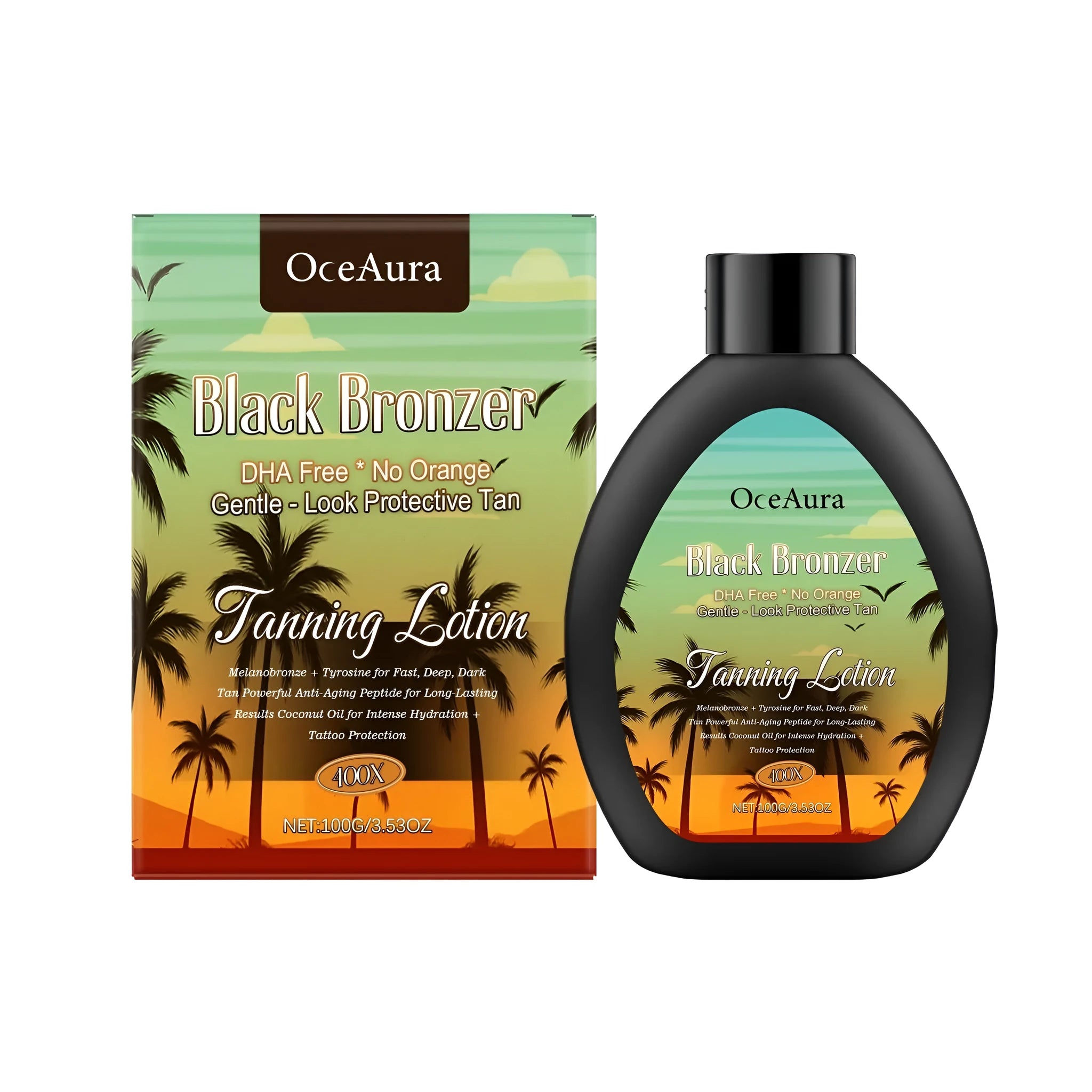 Coconut Black Moisturising Lotion bottle, 100g, containing coconut oil and Vitex negundo extract.