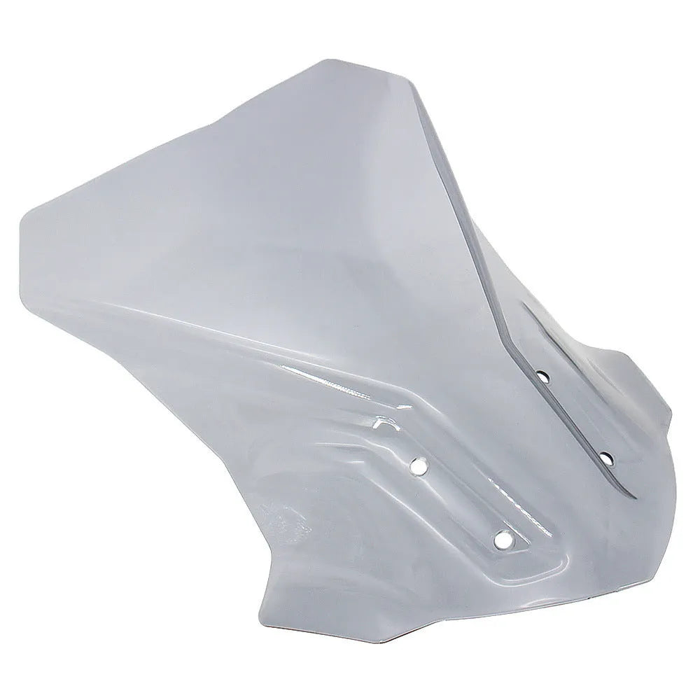 BMW G310GS motorcycle heightened windshield shroud in transparent grey