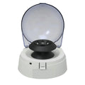 Mini laboratory centrifuge with compact design measuring 157mm wide by 170mm high